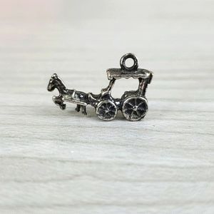 Vintage horse and buggy charm